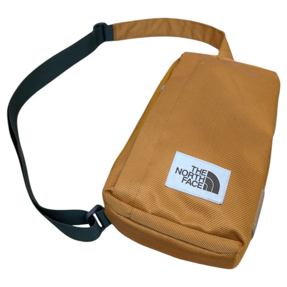 The North Face Field Bag Crossbody Timber Tan Canvas Kelp Green RARE OG Style - Picture 12 of 12